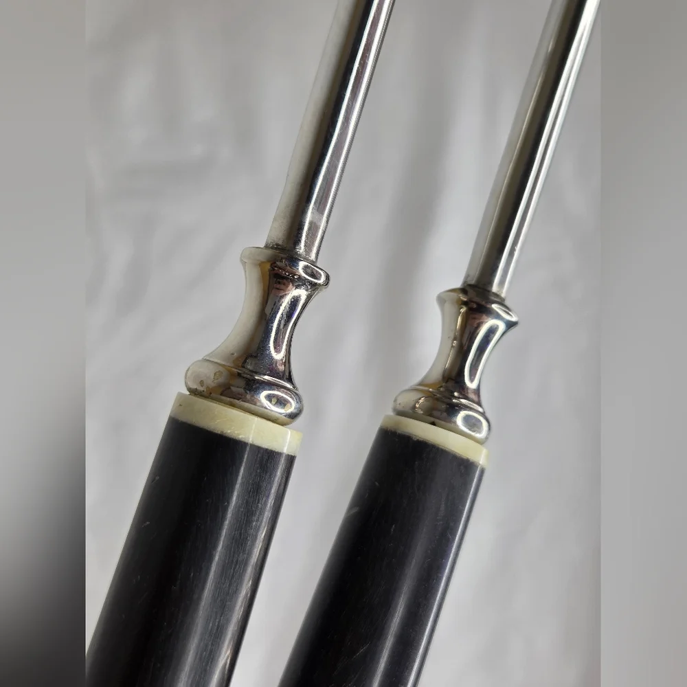 Chic Black and Silver Serving Salad Set Utensils For Everyday